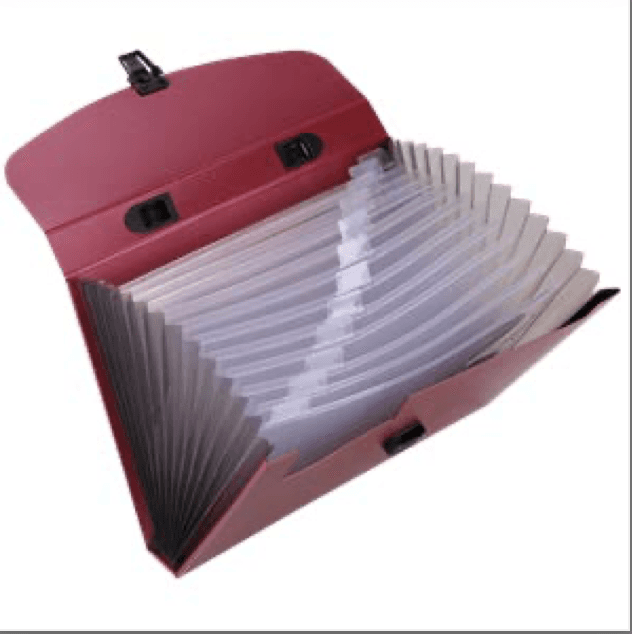 Deli A4 13 Pocket Expanding File Folder, Assorted E5557 view 3