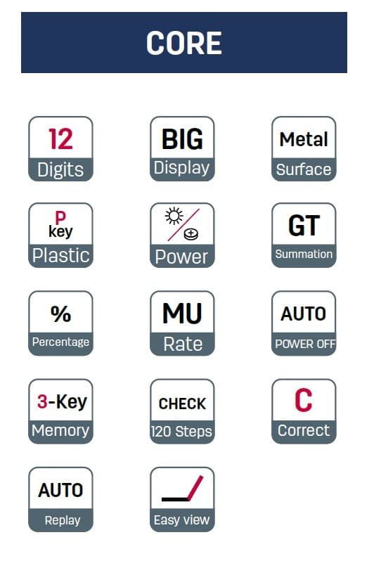 Deli Calculator EM19710 (12 Digits) , 120 Step check Basic Calculator view 4