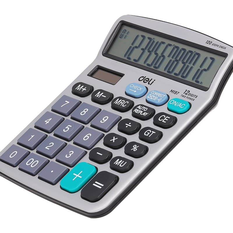 Deli Calculator EM19710 (12 Digits) , 120 Step check Basic Calculator view 7