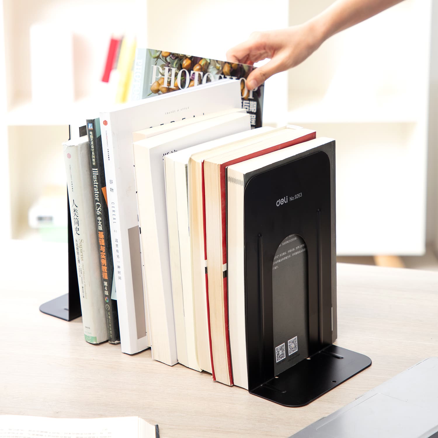 Deli Metal Book End 9" E9263 view 8