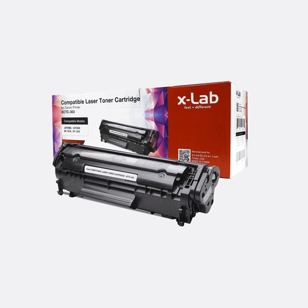 xLab XCTC-303 Compatible Laser Toner Cartridge for Canon Printer (LBP-2900,HP-1010,LBP3000)