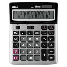 Deli Calculator Desktop  Metal 12 Digit, 112 Digit E1654C view 2